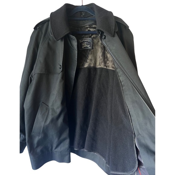 Vintage BURBERRYS‎ Short Single Trench Bomber Jacket size 12 - Picture 7 of 16